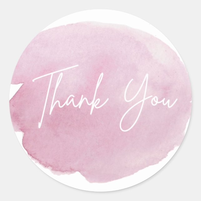Small Business Thank You Card Sticker (Front)