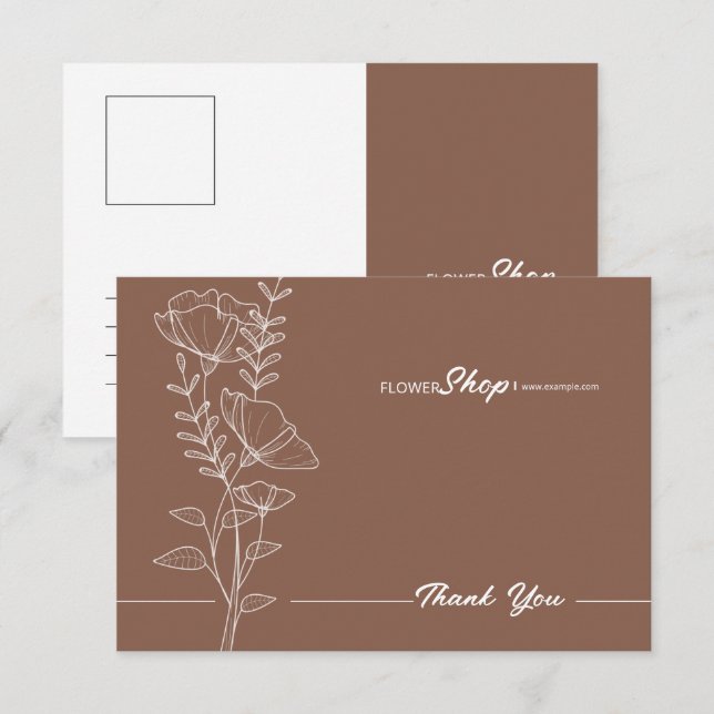 Small Business Thank You Card Template (Front/Back)