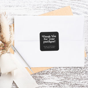 Small Business Thank You For Your Purchase Square Sticker