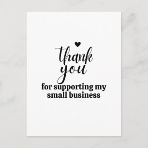 Small Business Thank You Postcard