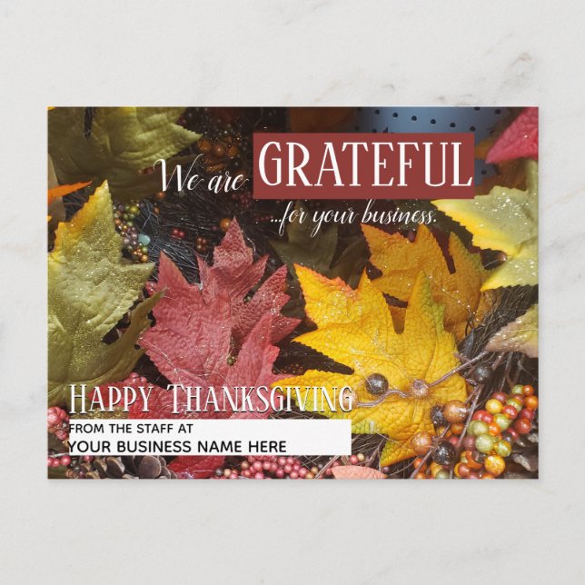 Small Business Thanksgiving Cards (Front)