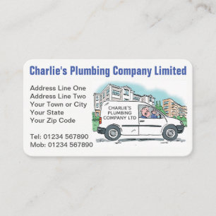 Small Business with Name on Company Van Card