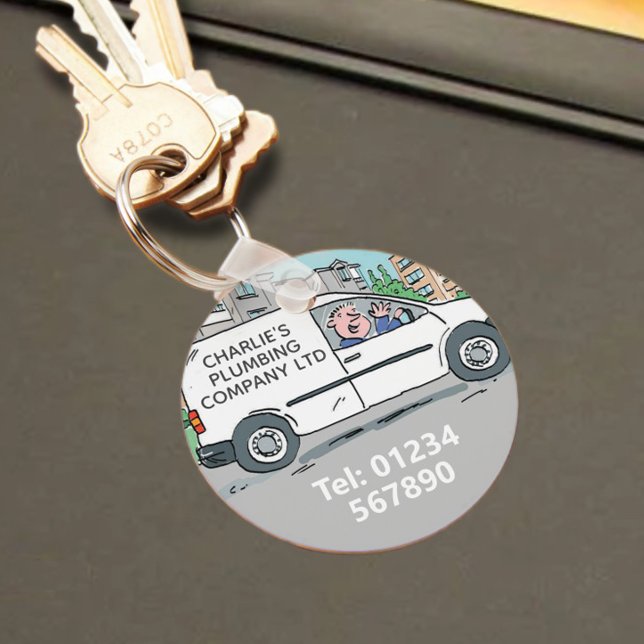 Small Business with Name on Company Van Keychain (Creator Uploaded)