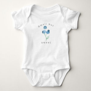 Small but Sweet   Blueberry Trio Watercolor Baby Bodysuit