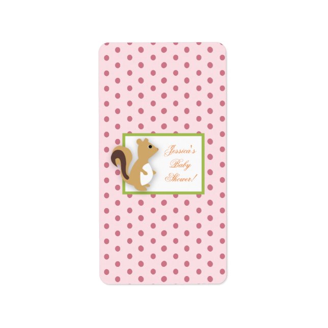 Small Candy Bar Wrapper Love and Nature Girl Woodl Label (Front)