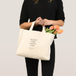 Small Canvas Tote Bag<br><div class="desc">Customize your design in Templett. After you are done editing,  download your file in a JPG format (don't forget to turn on the bleed option). Upload your design here by clicking on the blue "Personalize" button.</div>