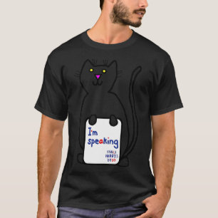 Small Cat with Kamala VP Debate Quote Im Speaking T-Shirt