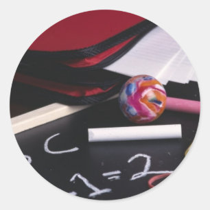 Small Chalkboard Classic Round Sticker