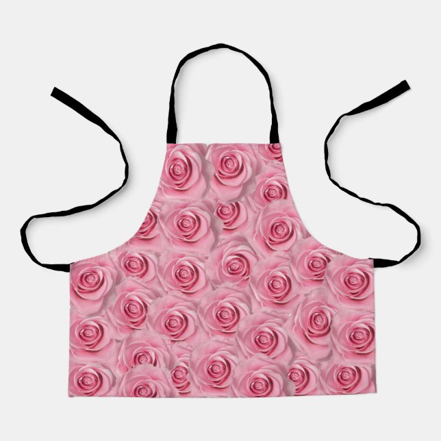 Small Children Apron Pink Roses (Front)