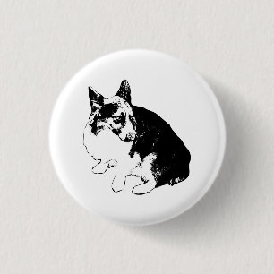 Small Circle, Big Ears 1 Inch Round Button