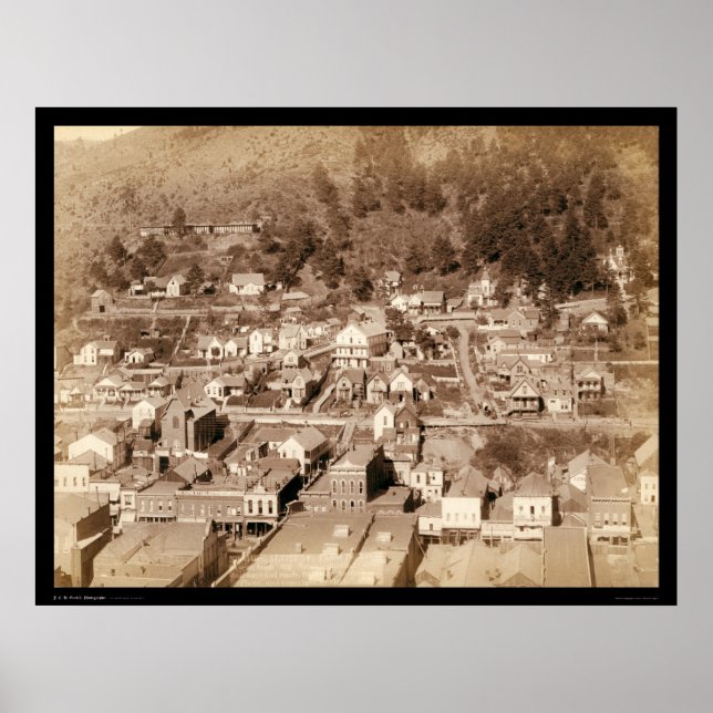 Small City of Deadwood SD 1887 Poster (Front)