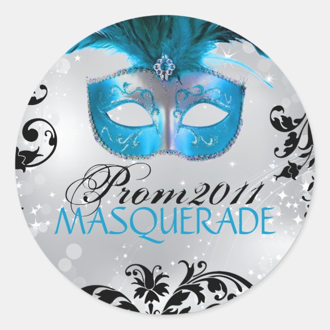 Small - Classy Masquerade Sticker (Front)