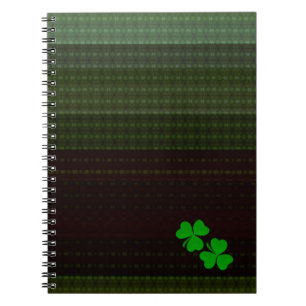 Small clover shamrock notebook