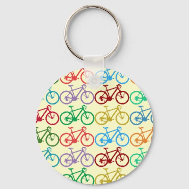 small colour bicycles keychain (Front)