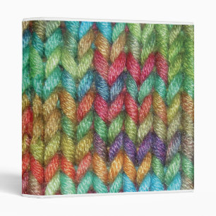 Small Colourful Binder For the Knitter in Your