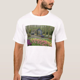Small cottage flower shop, Keukenhof Gardens, T-Shirt