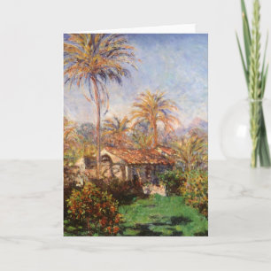 Small Country Farm in Bordighera by Claude Monet Card