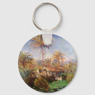 Small Country Farm in Bordighera by Claude Monet Keychain