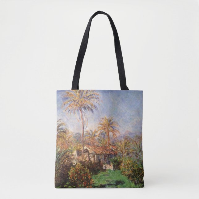 Small Country Farm in Bordighera by Claude Monet Tote Bag (Front)