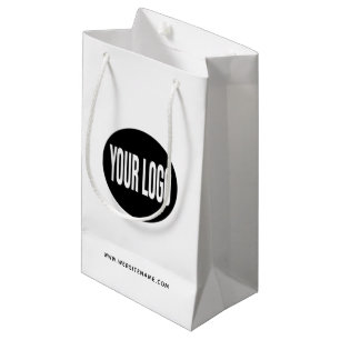 Small Custom Paper Shopping Bag  Logo/Text