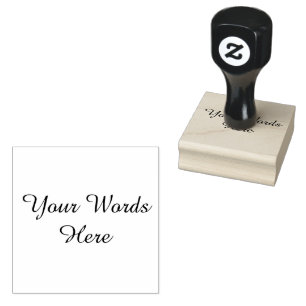 Small Custom Words With Elegant Font, Personalized Rubber Stamp