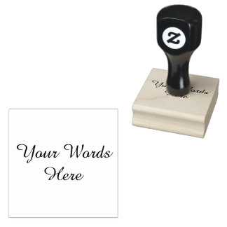 Small Custom Words With Elegant Font, Personalized Rubber Stamp