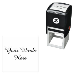 Small Custom Words With Elegant Font, Personalized Self-inking Stamp