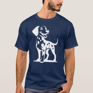 Small Dalmatian Dog Beautiful Dog Portrait vintage T-Shirt