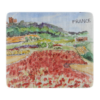 Small Decorative Glass Cutting Board