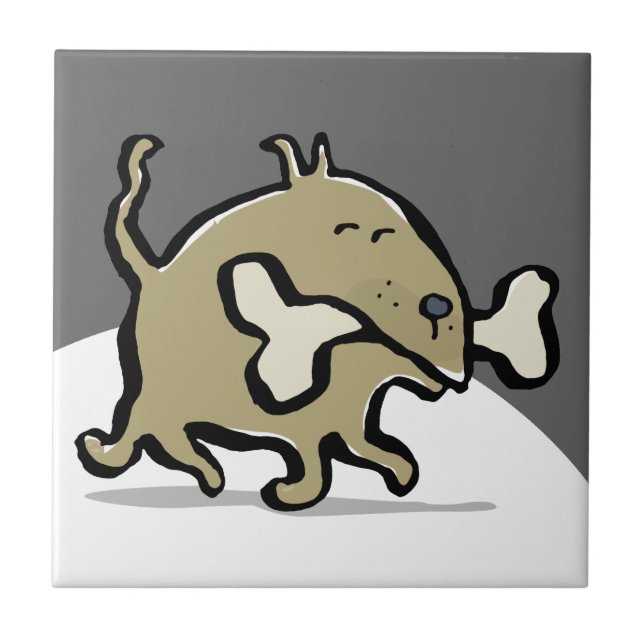 small dog, big bone tile (Front)