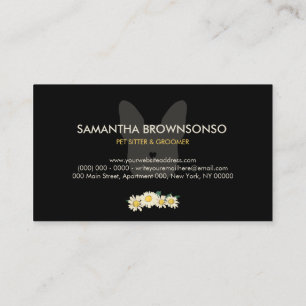 Small Dog Home Visit Grooming Service Business Card
