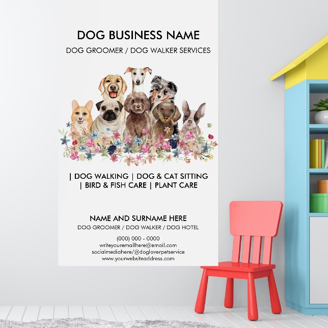 Small Dog Meetup Service Poster (Nursery 1)