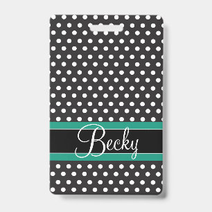 Small Dots Luggage Tag Badge