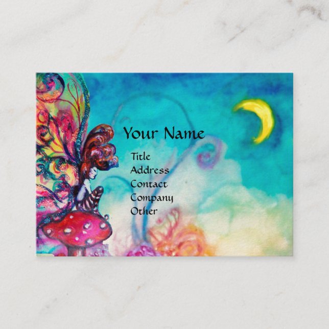 Small Elf of Mushrooms Business Card (Front)