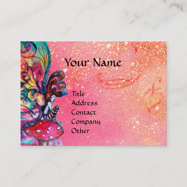 Small Elf of Mushrooms Business Card (Front)