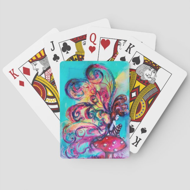 SMALL ELF OF MUSHROOMS Fantasy Playing Cards (Back)