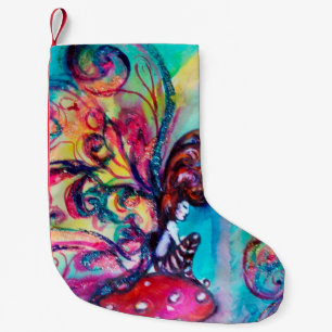 SMALL ELF OF MUSHROOMS SMALL CHRISTMAS STOCKING