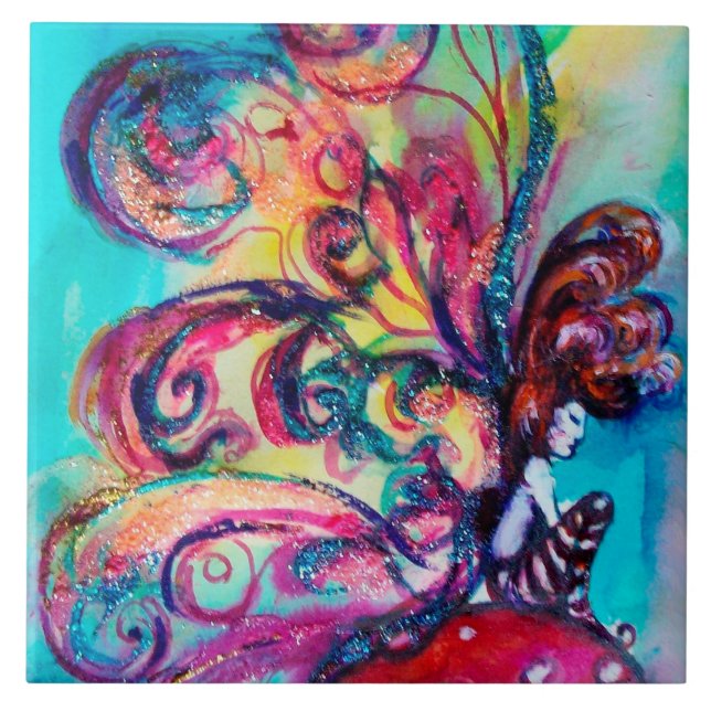 SMALL ELF OF MUSHROOMS TILE (Front)