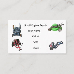 Small Engine Repair Business Card