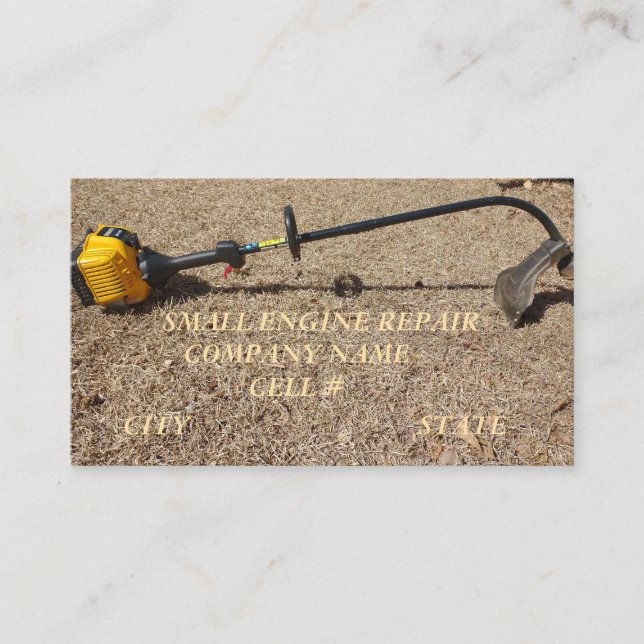 Small Engine Repair Business Card (Front)