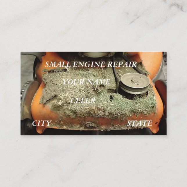 Small Engine Repair Business Card (Front)