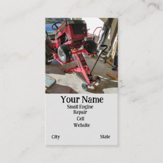 Small Engine Repair Service Business Card