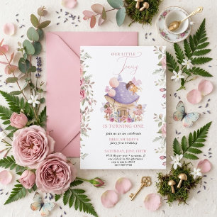 Small Fairy Whimsical Magical 1st Birthday Invitation