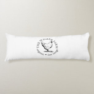 Small Farm Business Promotional Logo Body Pillow