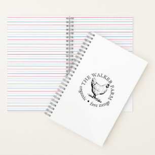 Small Farm Business Promotional Logo Notebook