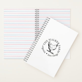 Small Farm Business Promotional Logo Notebook