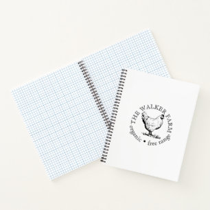 Small Farm Business Promotional Logo Notebook