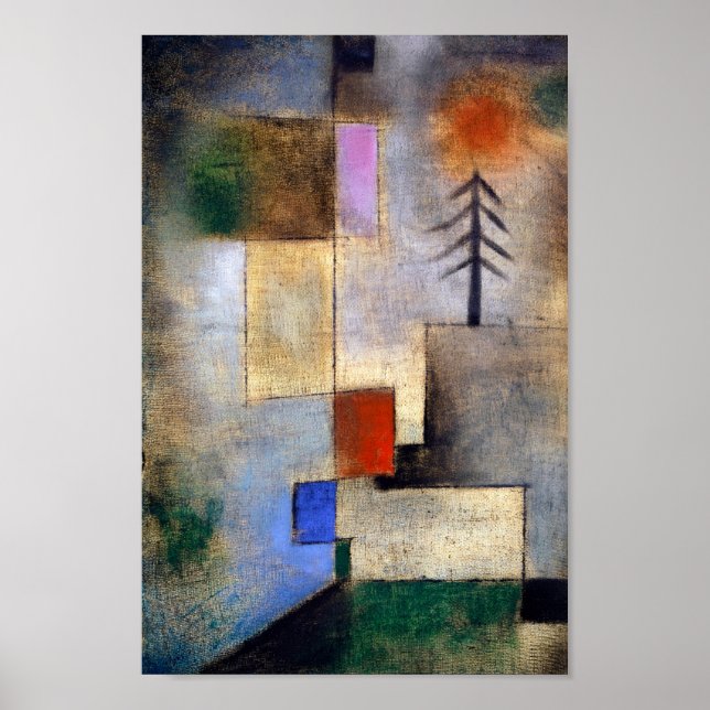 Small fir picture - Paul Klee -modern art painting Poster (Front)