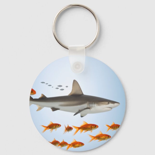 Small Fish Big Shadow Keychain (Front)