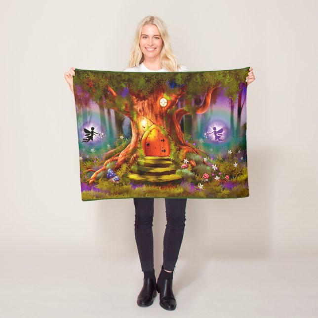 Small fleece blanket Magic Fairy Tree (In Situ)